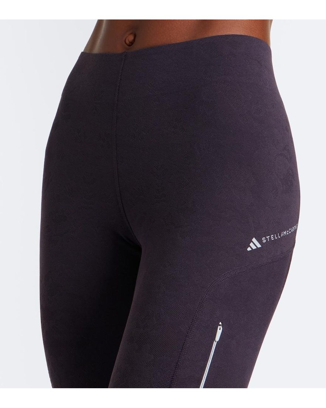 Adidas By Stella McCartney Blue Floral Technical Leggings