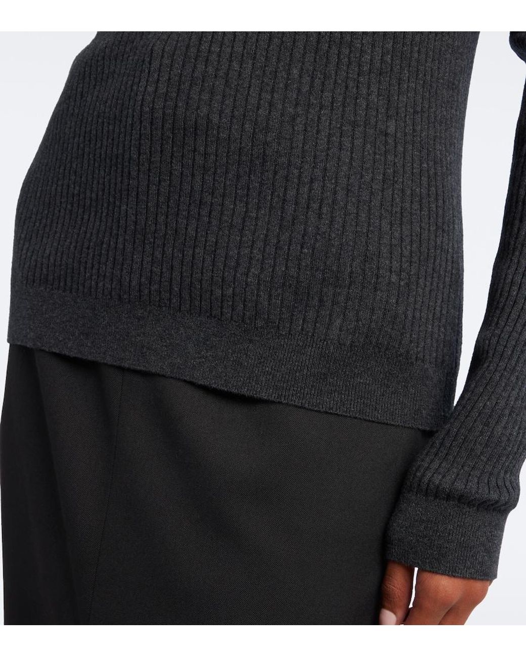 Lisa Yang Blue Marguerite Cotton And Cashmere Sweater