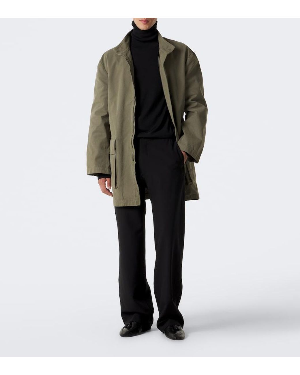 The Row Black Ramil Virgin Wool Wide-Leg Pants for men
