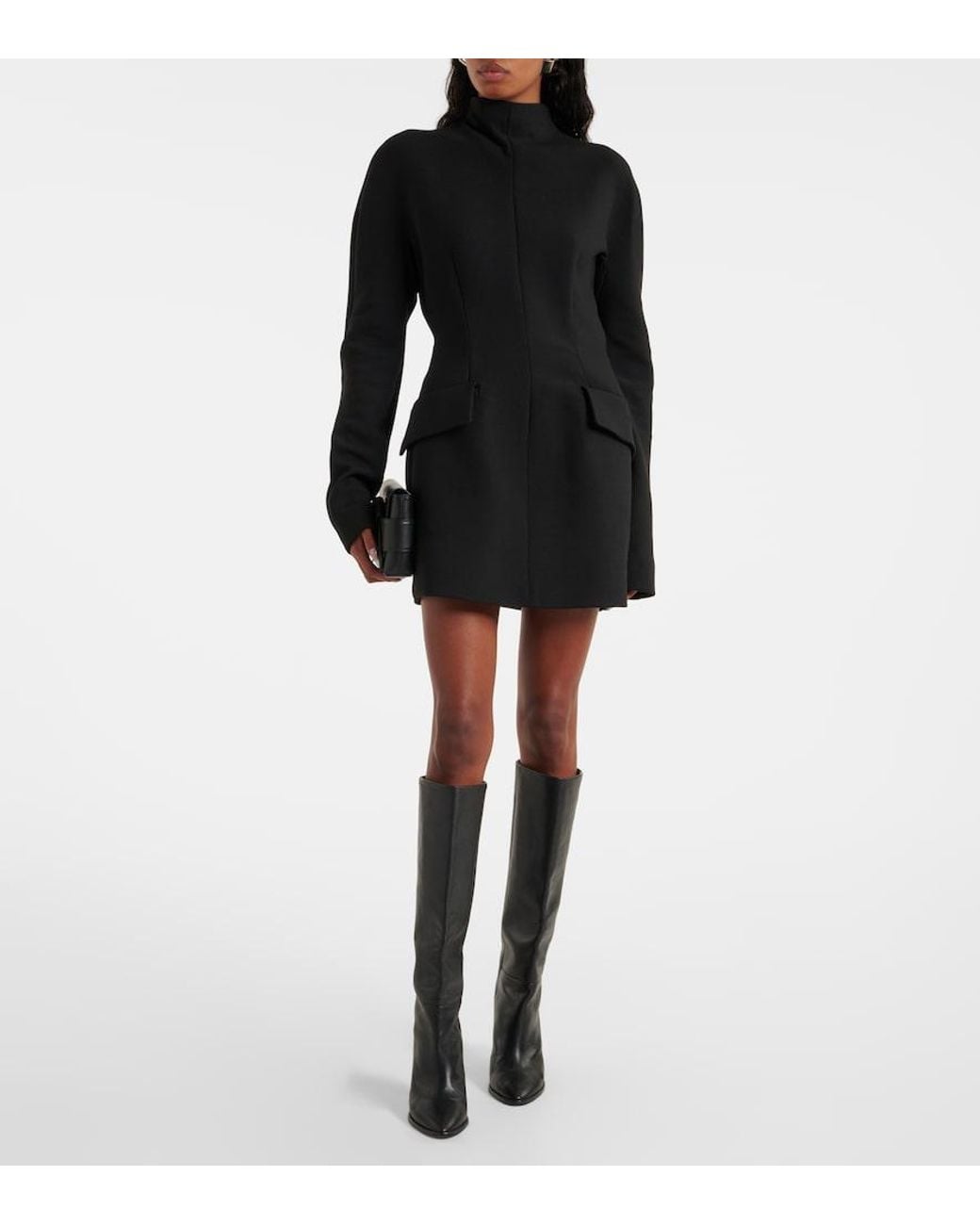 Sportmax Black Tefrite Minidress