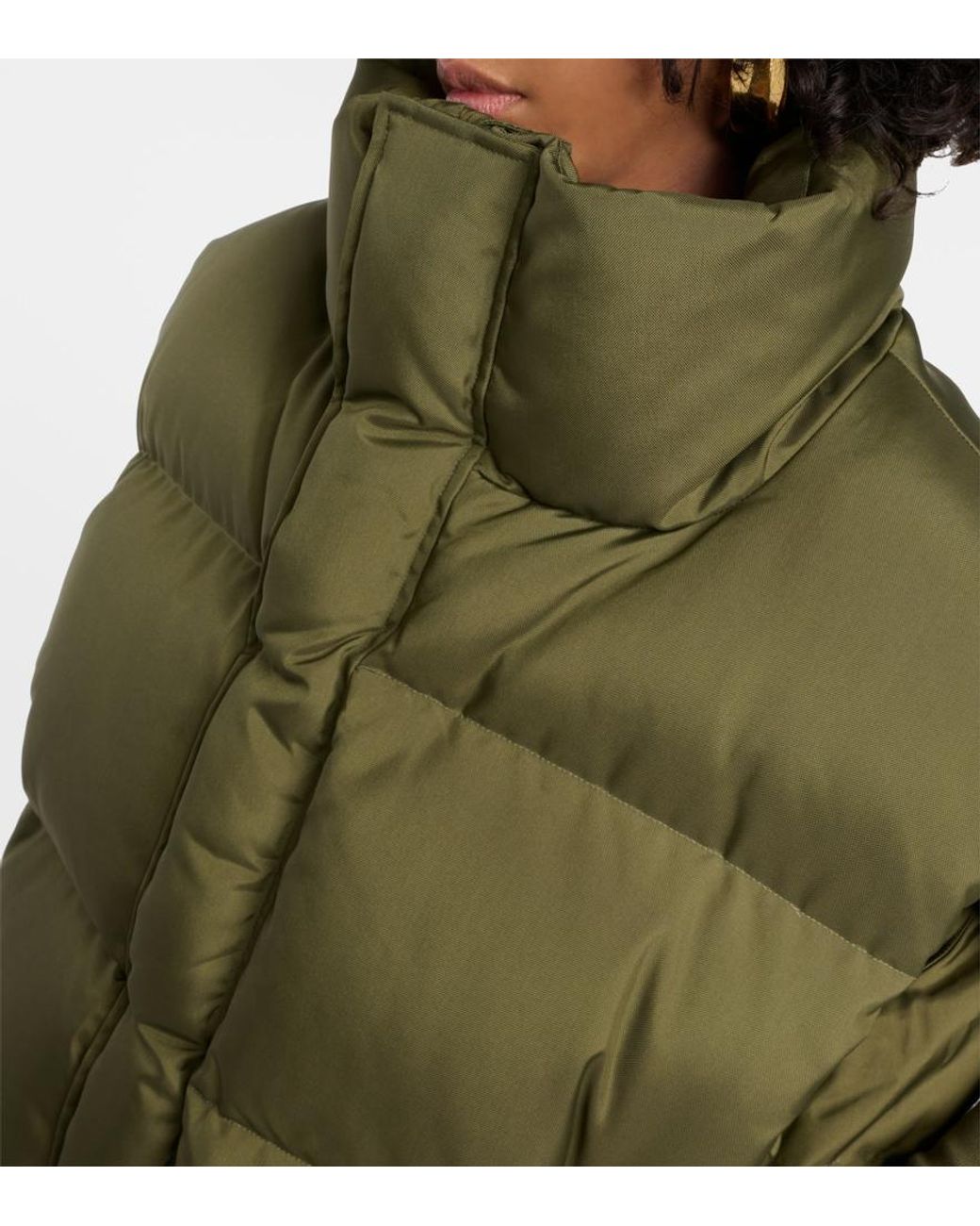 Wardrobe NYC Green Cropped Down Vest