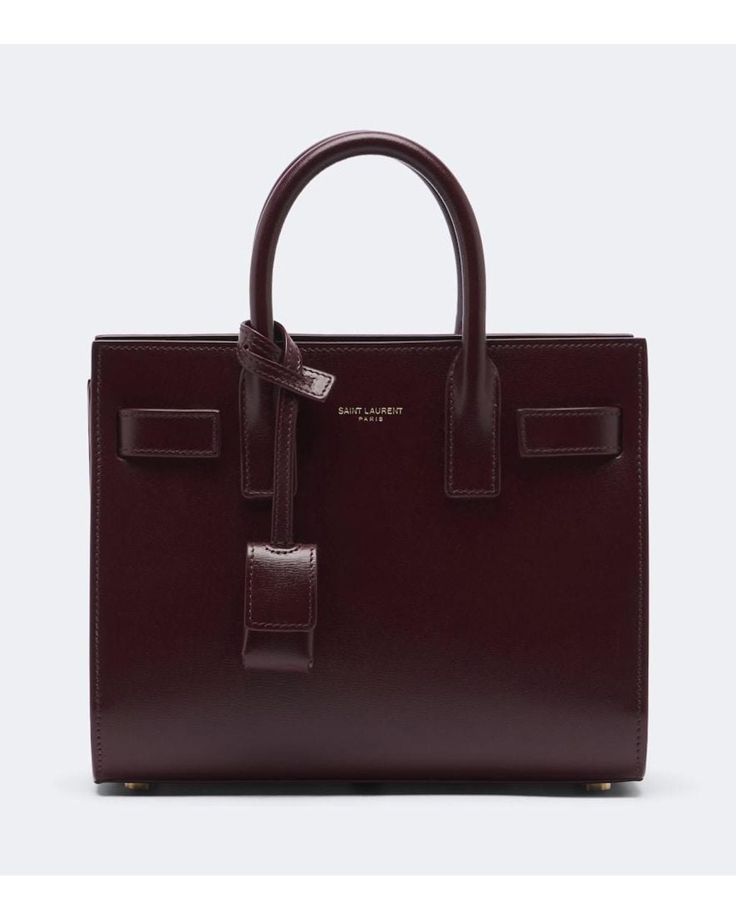 Saint Laurent Red Sac De Jour Small Leather Top-Handle Bag