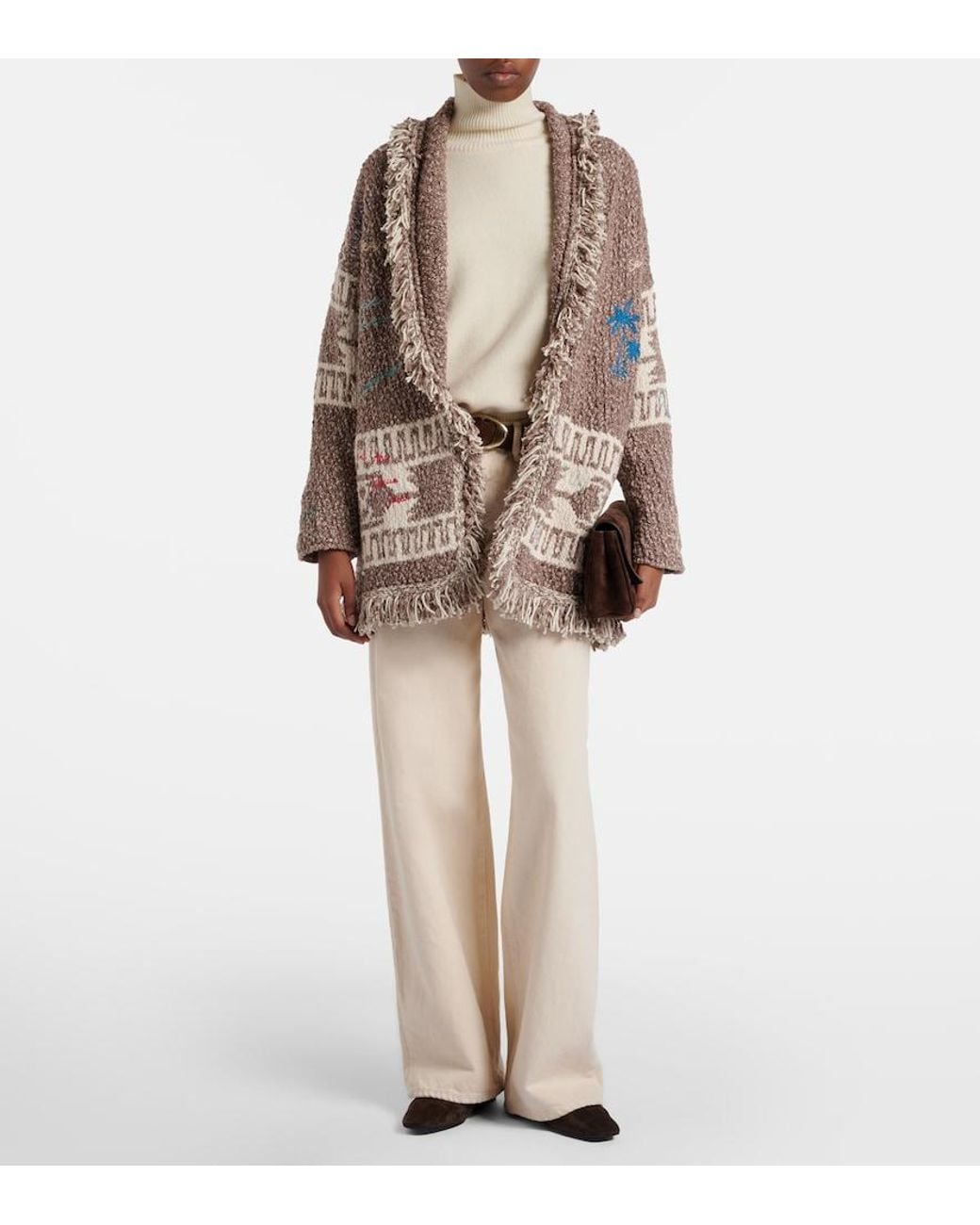 Alanui Natural Written By The Ocean Cotton Cardigan
