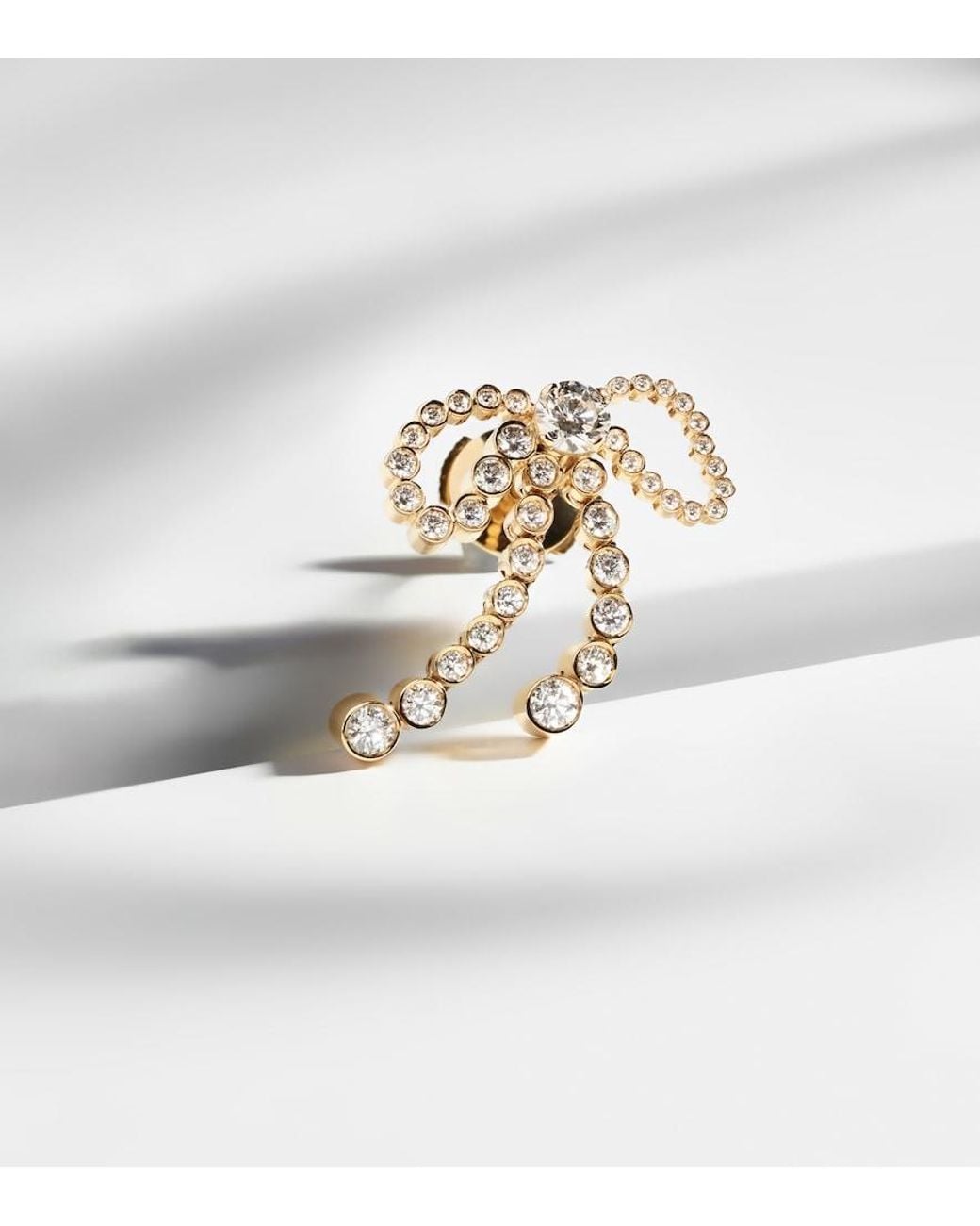 Sophie Bille Brahe Metallic 18K Rosette Diamond Earring