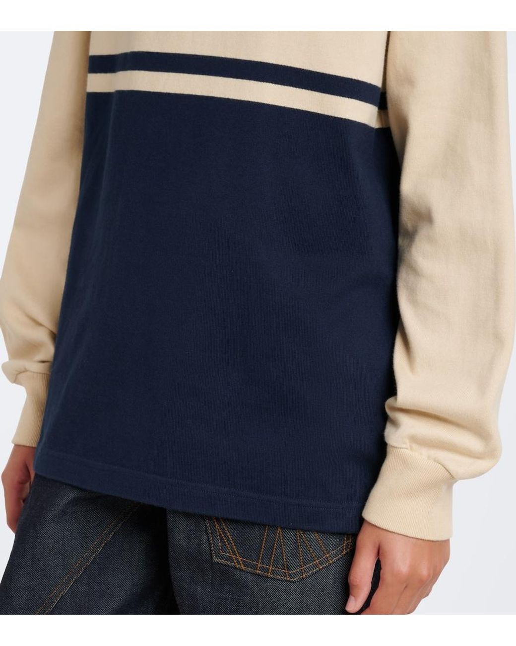 J.W. Anderson Blue Cotton Jersey Polo Shirt