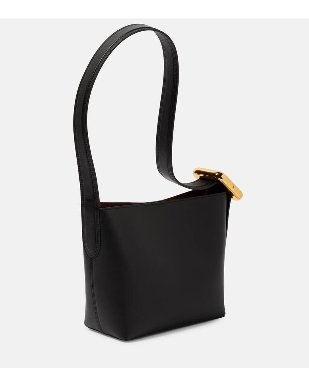 Jacquemus Le Petit Regalo Leather Tote Bag in Black | Lyst
