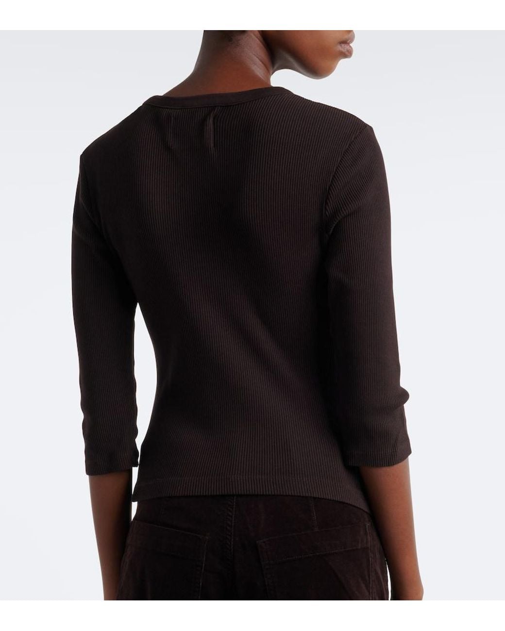 Citizens of Humanity Black Boy Henley Jersey Shirt