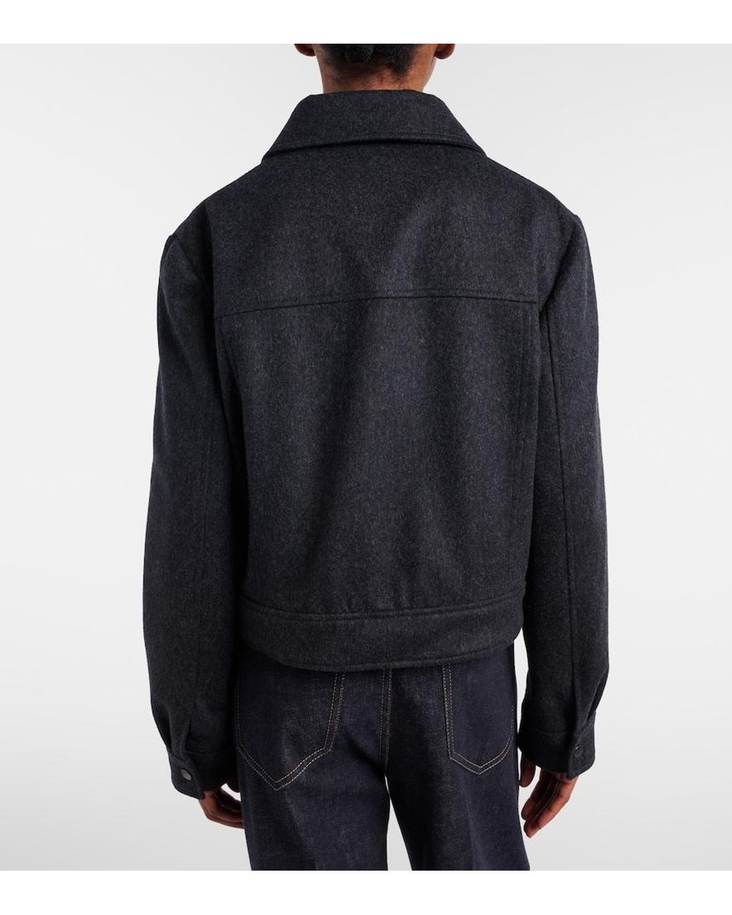 Brunello Cucinelli Black Wool Jacket