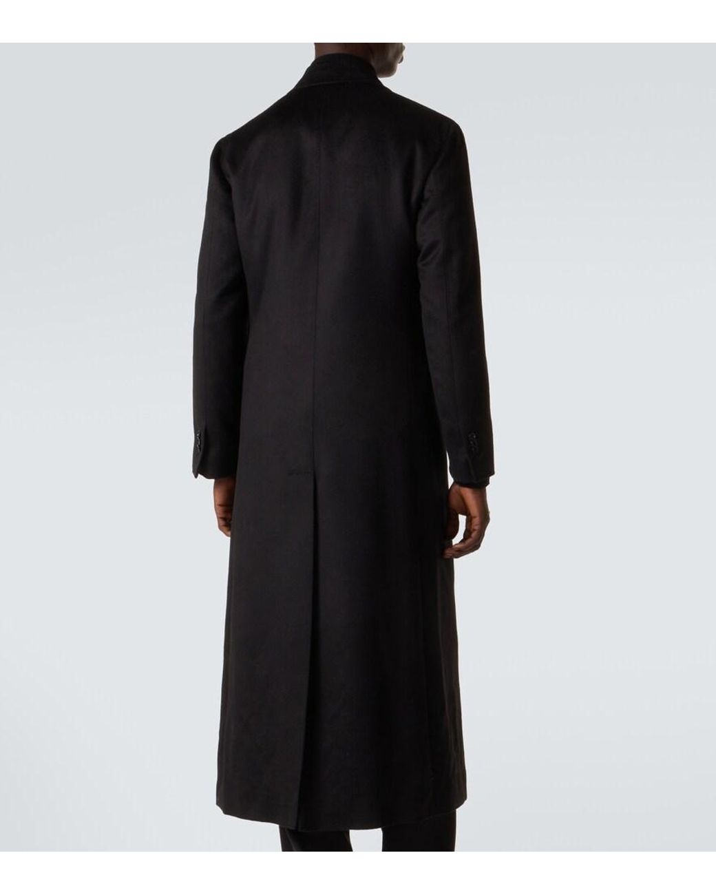 Saman Amel Mantel Aus Wolle Und Kaschmir in Black für Herren
