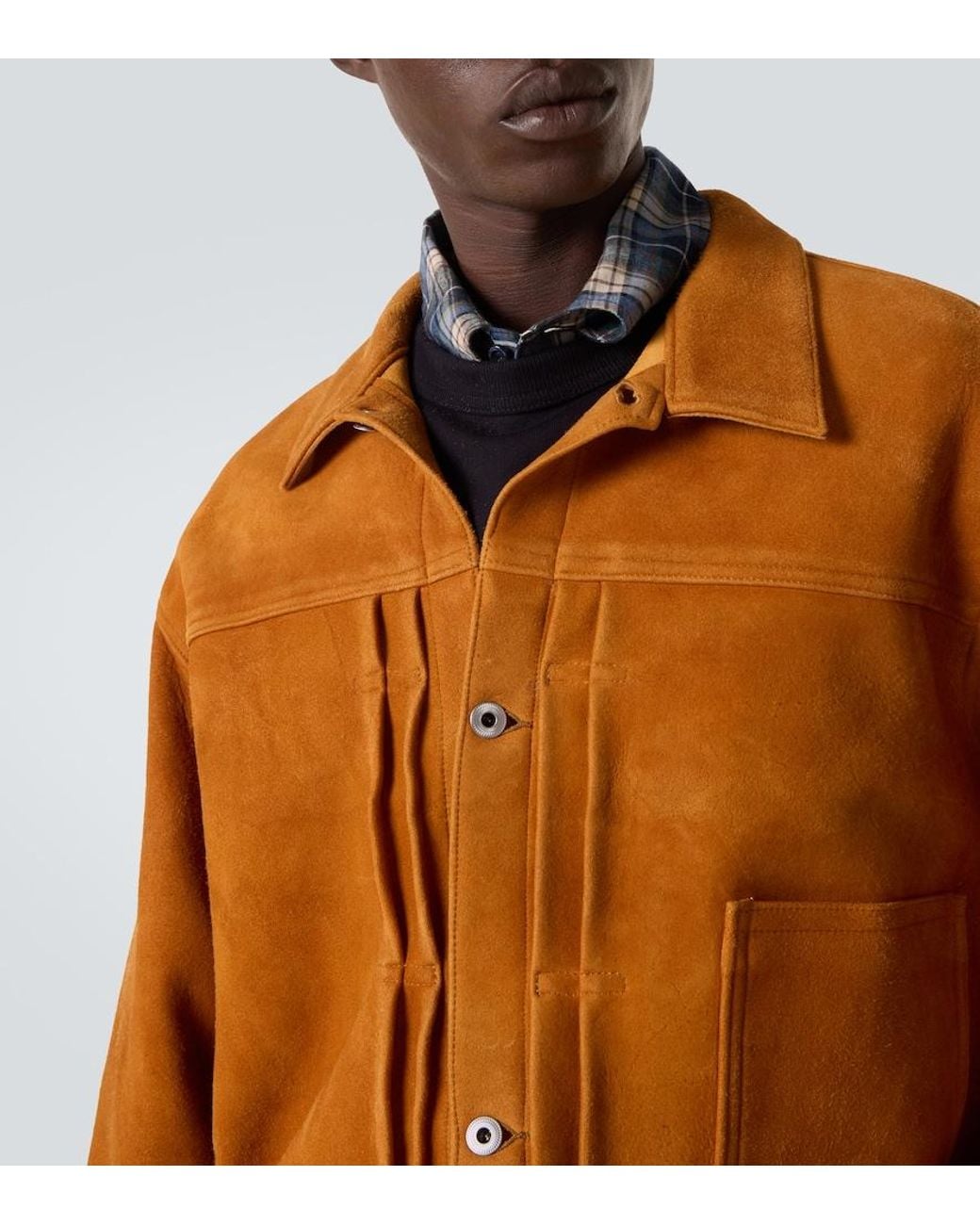 A.PRESSE Vintage No.213 Suede Jacket in Brown for Men | Lyst