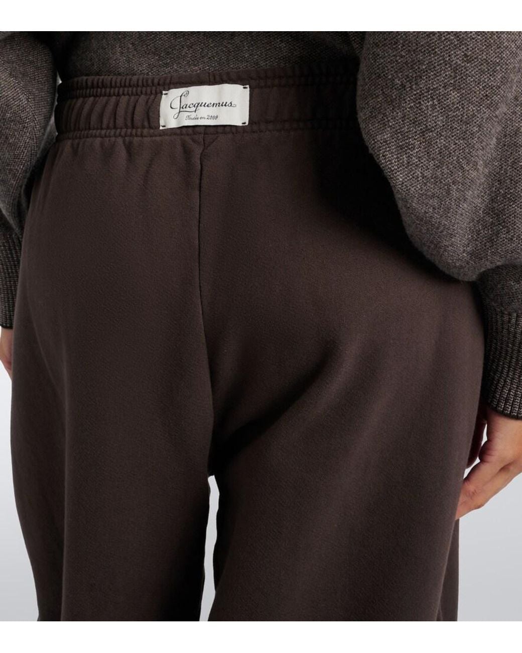 Jacquemus Brown Corso Cotton Fleece Sweatpants