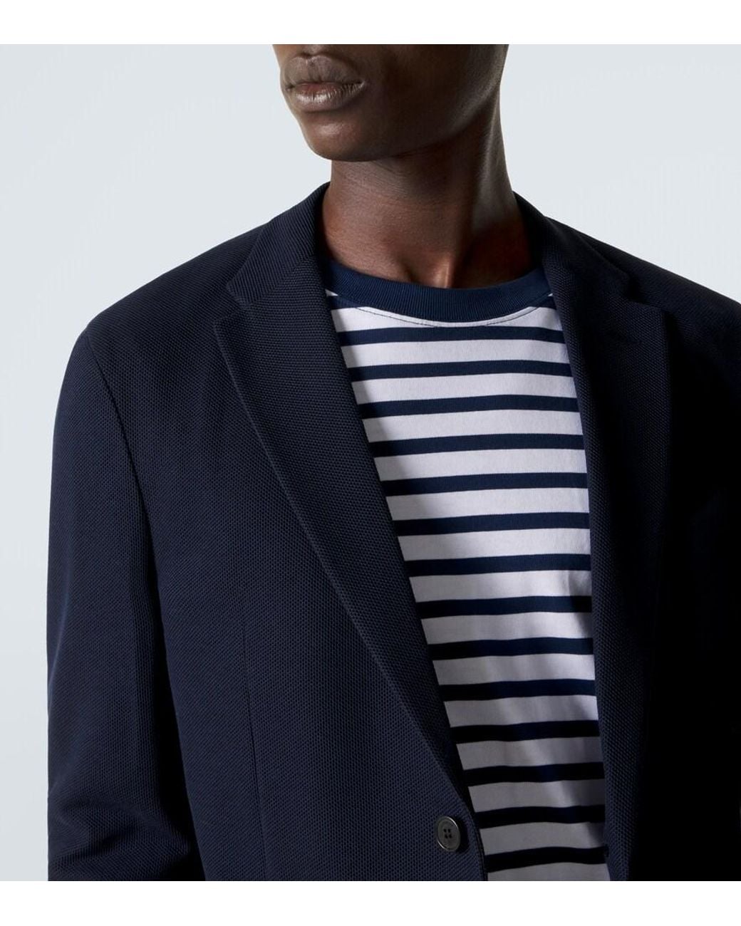 Slowear Blue Cotton Blazer for men