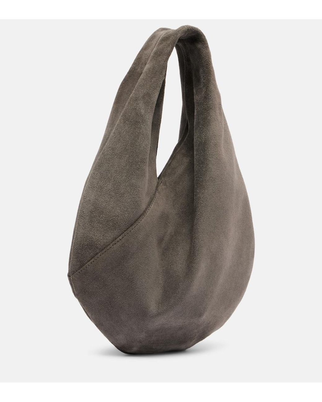 Aesther Ekme Brown Ora Mini Suede Shoulder Bag