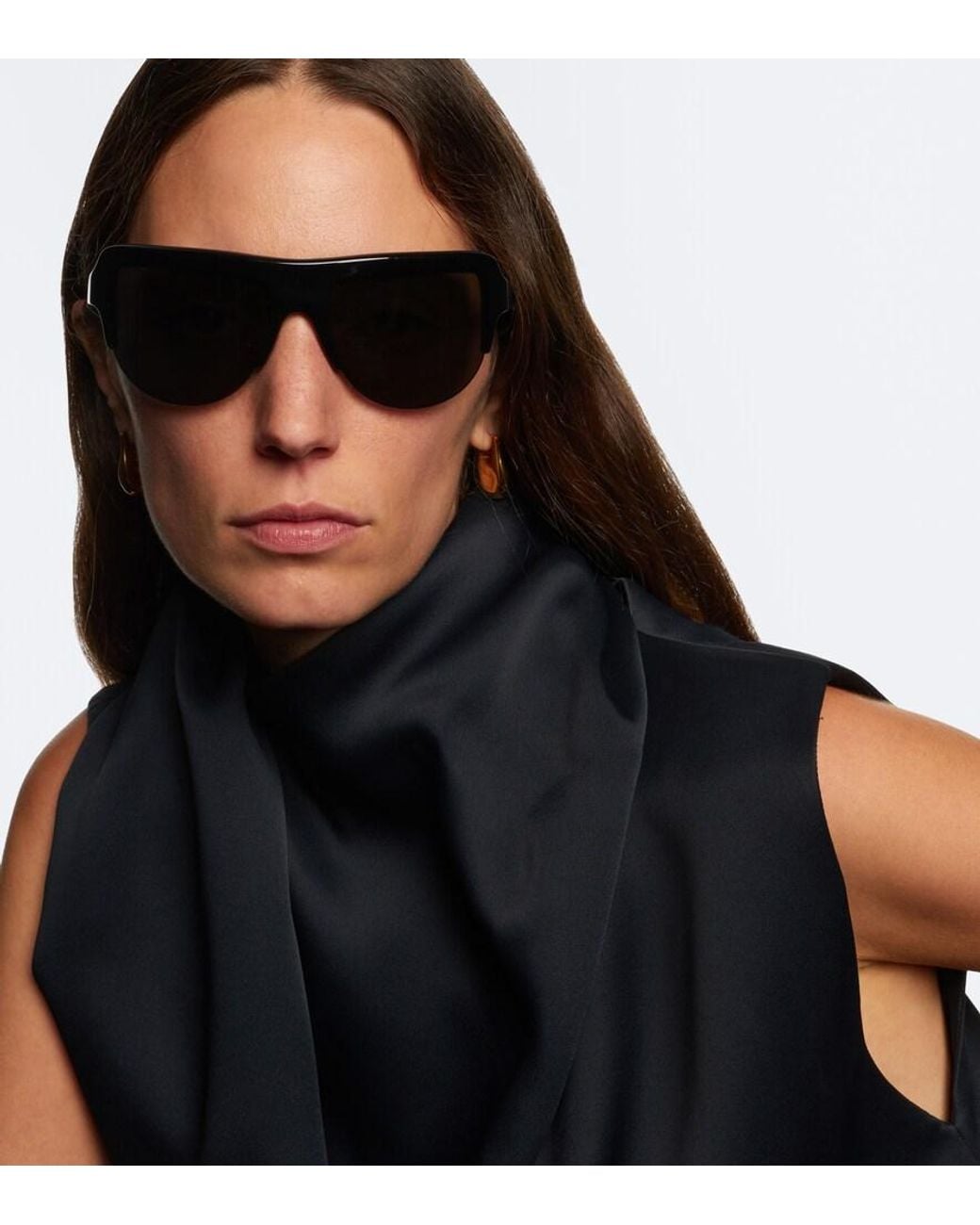 Khaite Gray 1975C Flat-Top Sunglasses