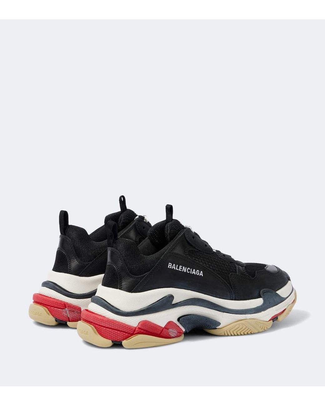 Balenciaga Black Triple S Sneakers, 100% Polyester for men