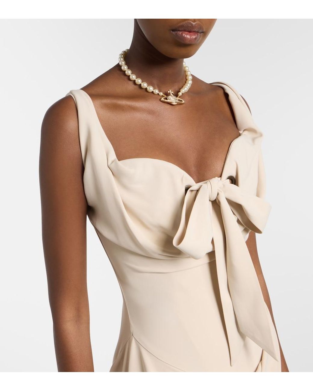 Vivienne Westwood Natural Iwona Draped Corset Dress