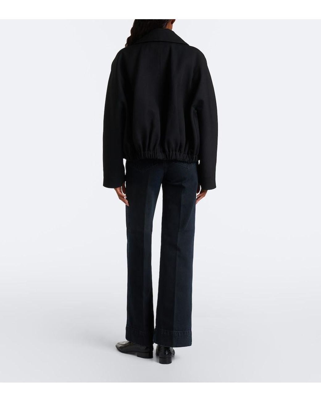 Victoria Beckham Blue Alina Wide-Leg Jeans