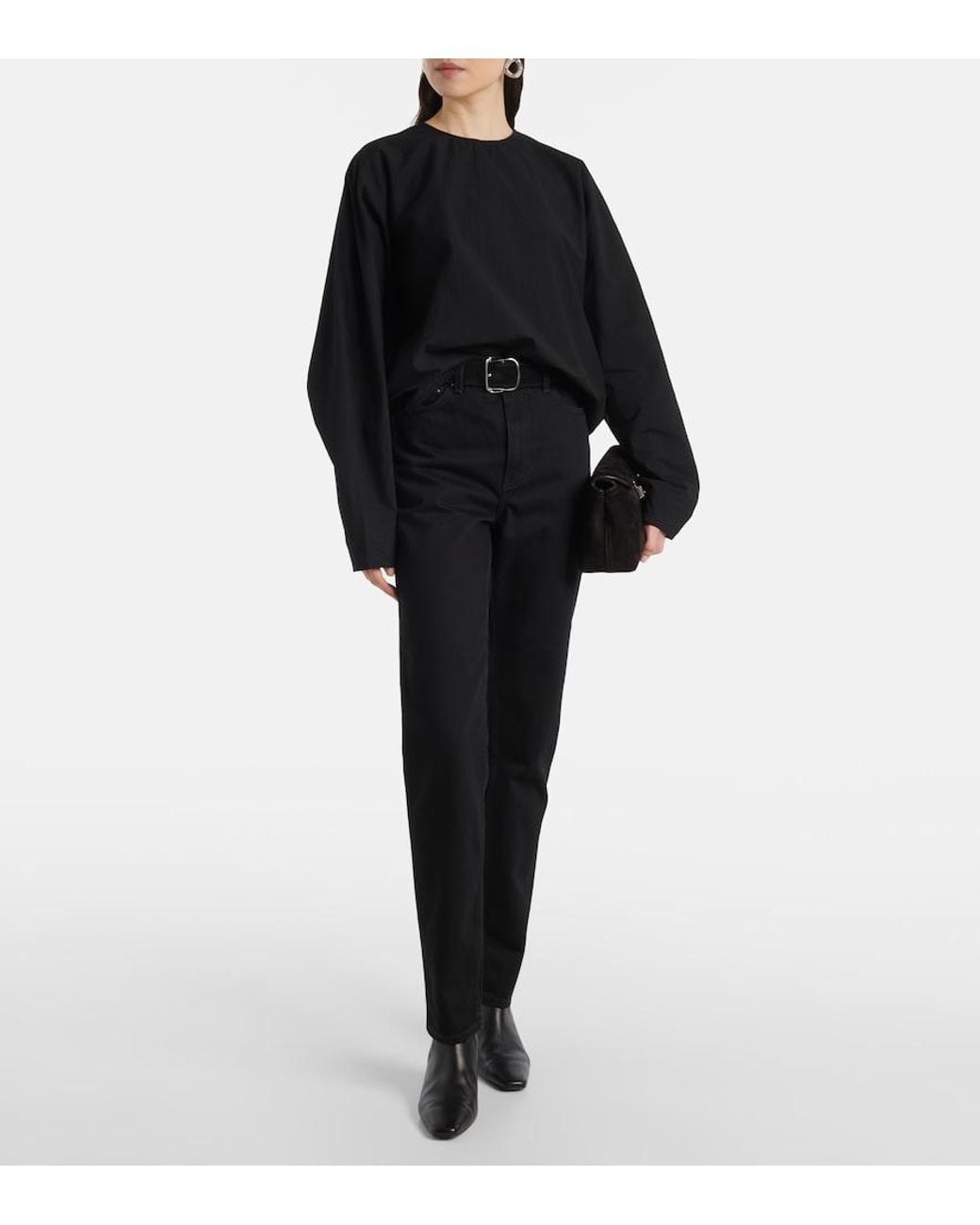 Totême  Black High-Rise Slim Jeans