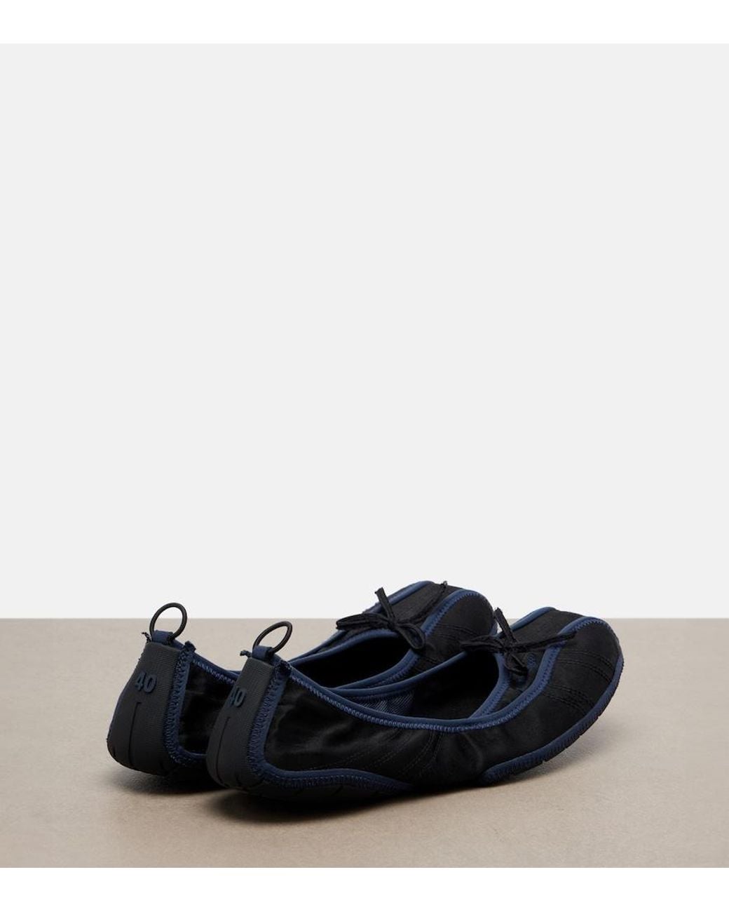 Balenciaga Blue Ballet Canvas Ballet Flats