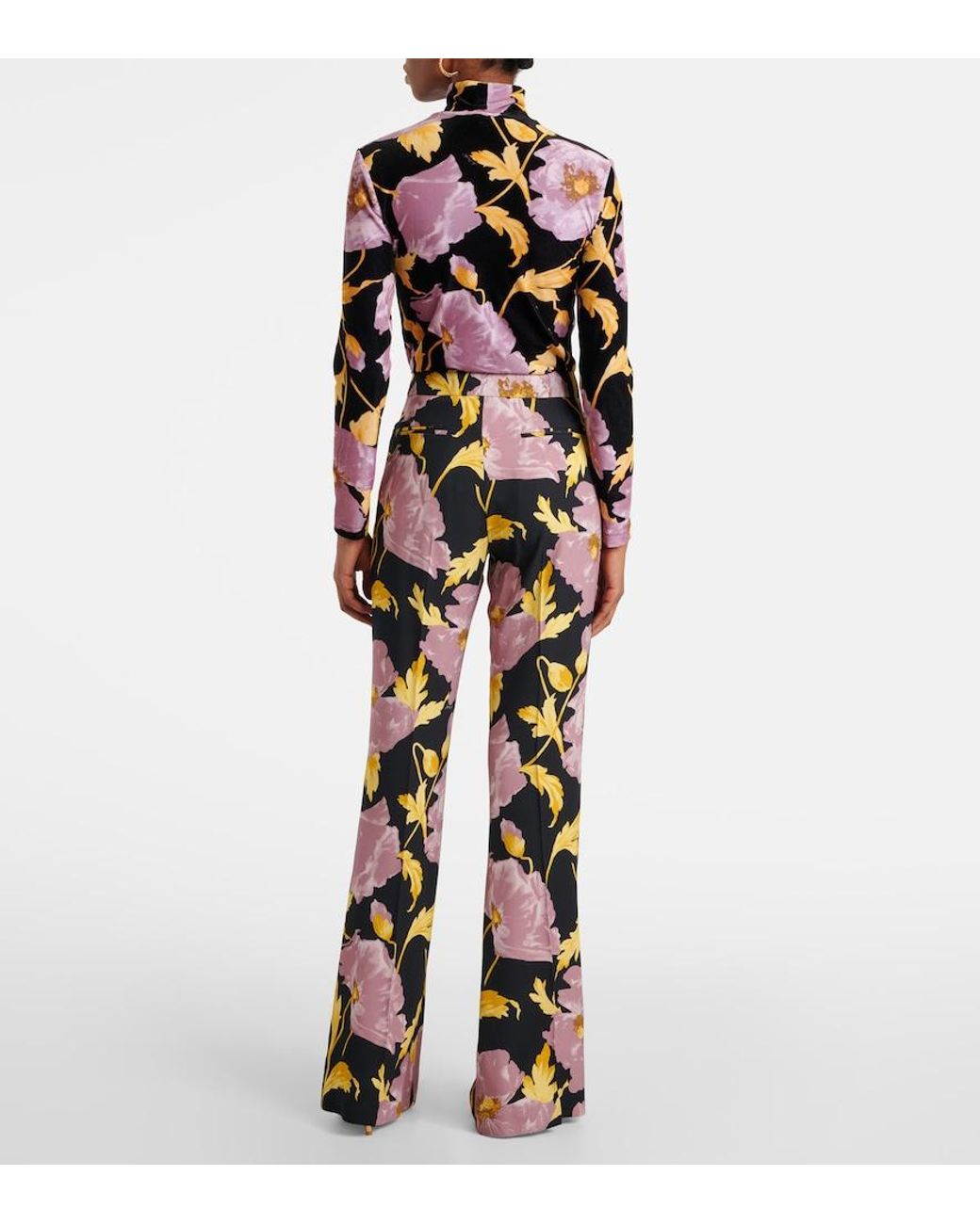 LaDoubleJ Multicolor Saturday Night Printed Bootcut Pants