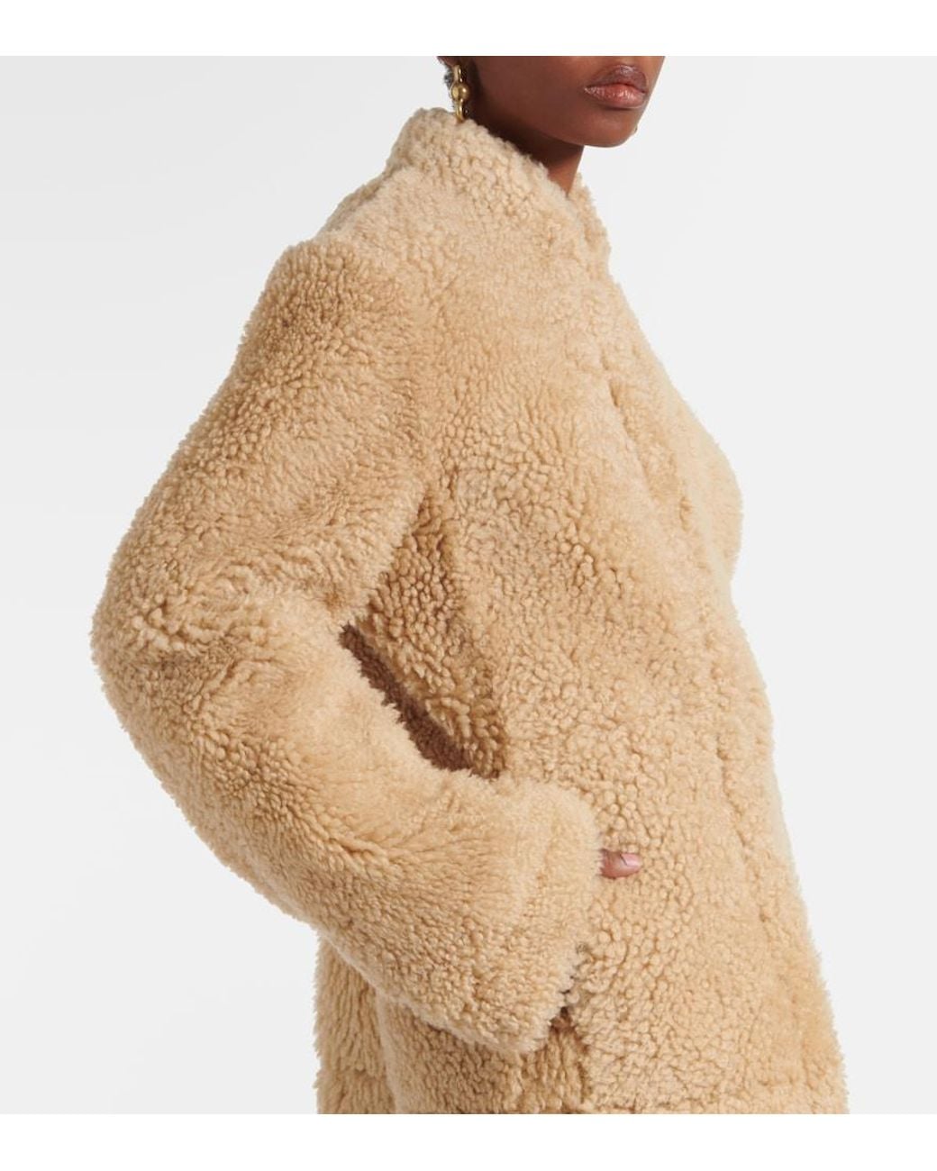Totême  Natural Jacke Aus Lammfell