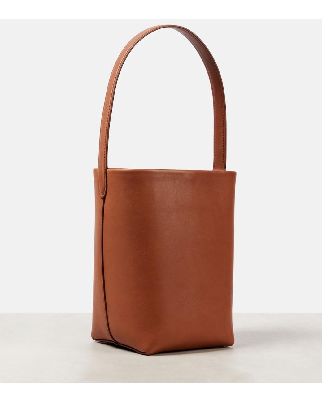 The Row Brown Tote Bag Park N/S Small Aus Leder