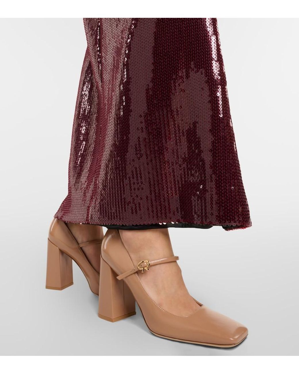 Gianvito Rossi Natural Freeda Leather Pumps