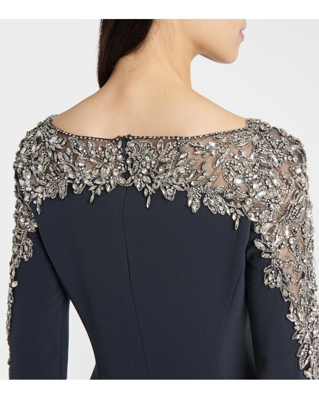 Jenny Packham Blue Embroidered Solstice Gown