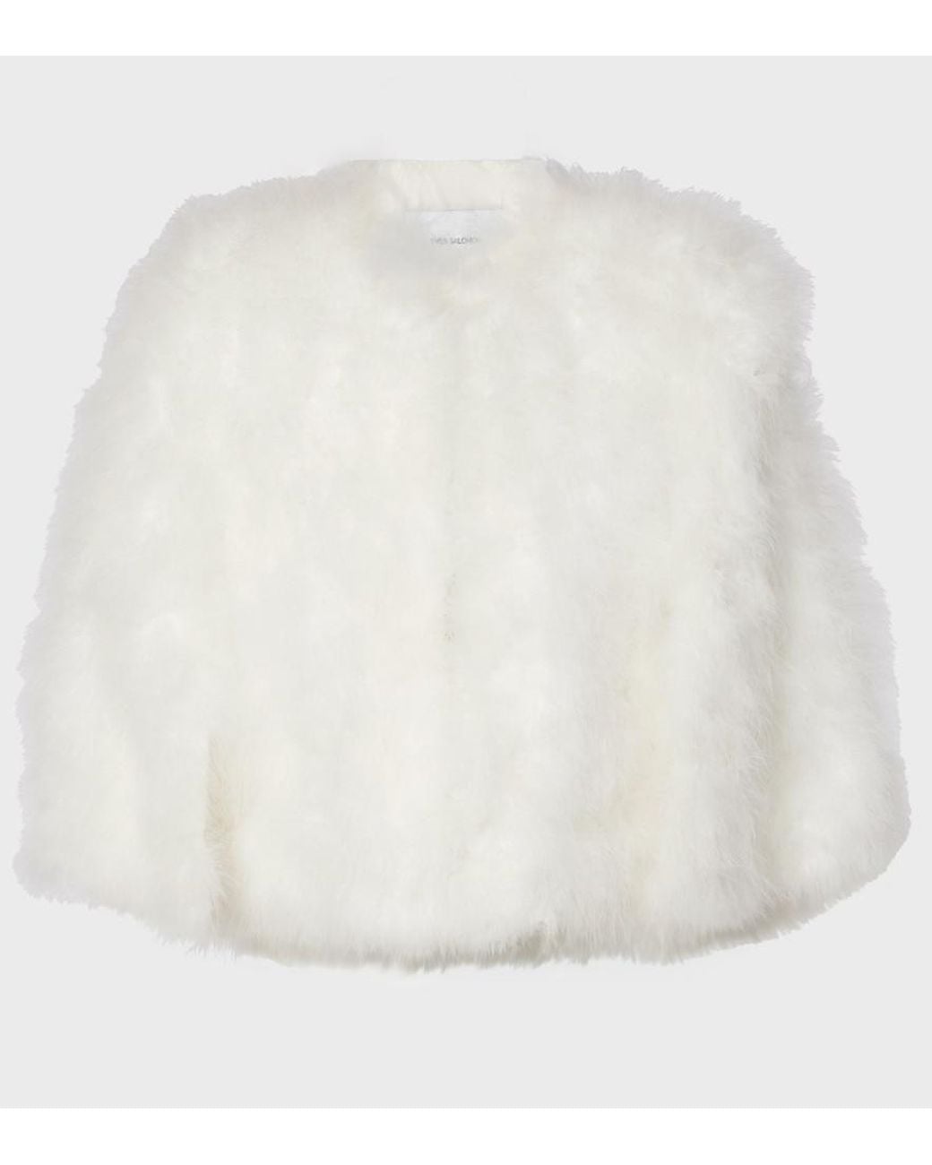 Yves Salomon White Feather Jacket
