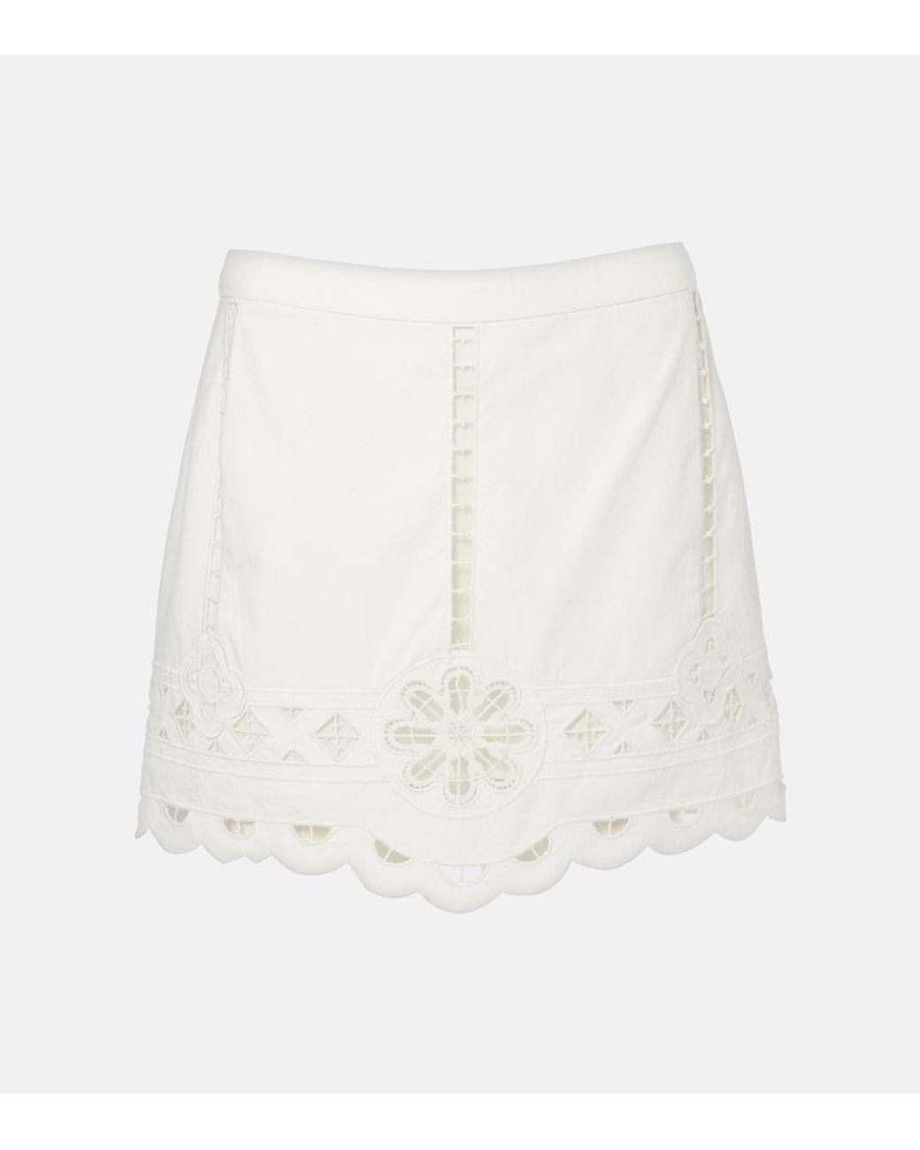 Isabel Marant White Palmira Mini Skirt