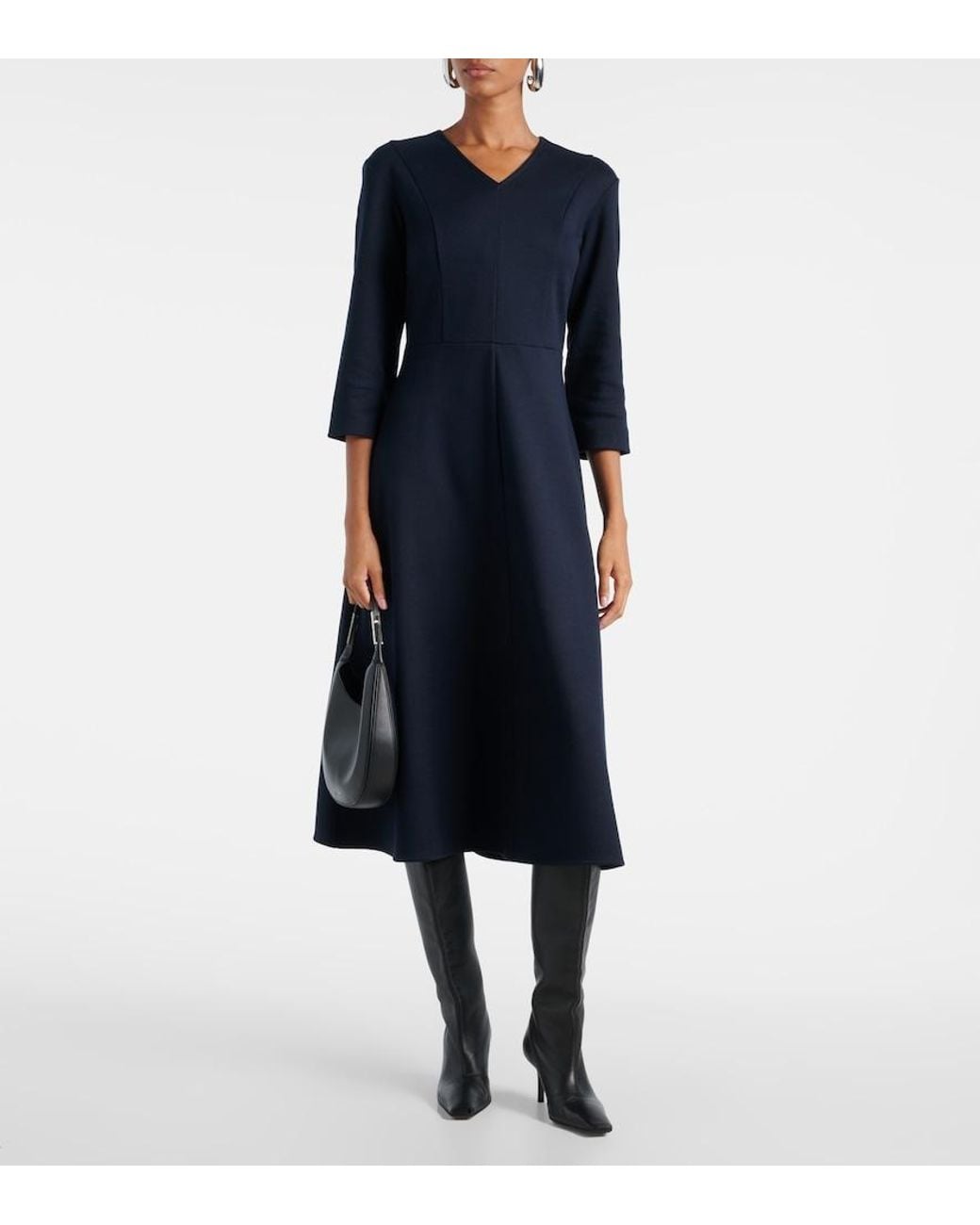 Max Mara Blue Max Mara Orione Midi Dress