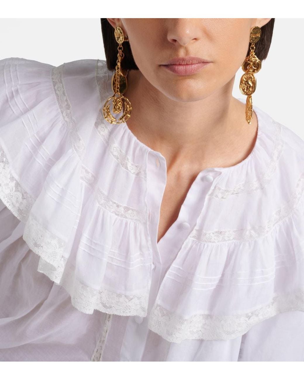 Chloé Metallic Ohrringe Medals