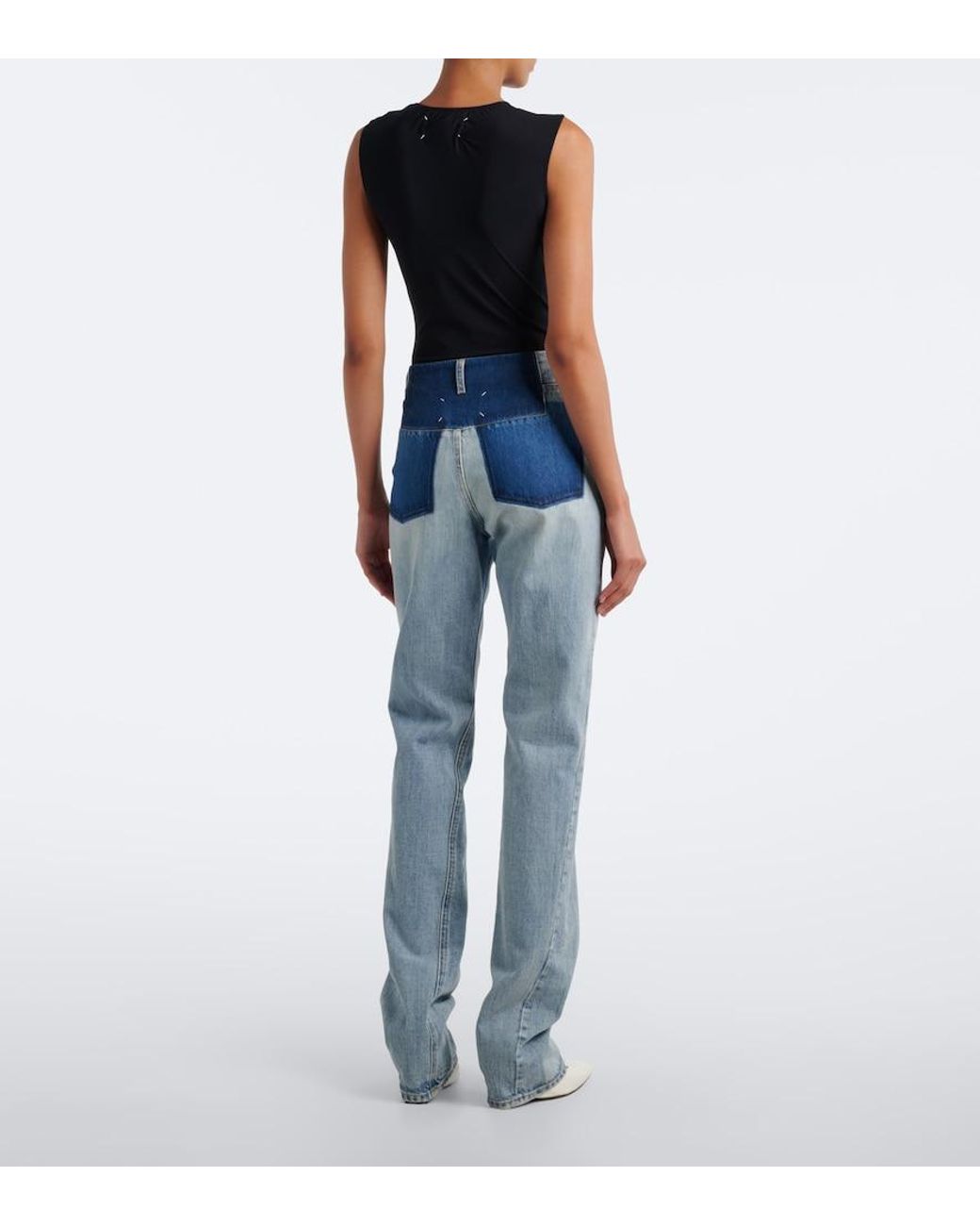 Maison Margiela Blue Mid-Rise Straight Jeans
