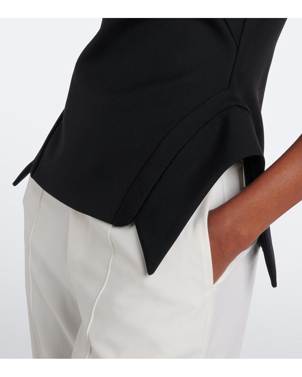 Rohe Black Wool-Blend Top