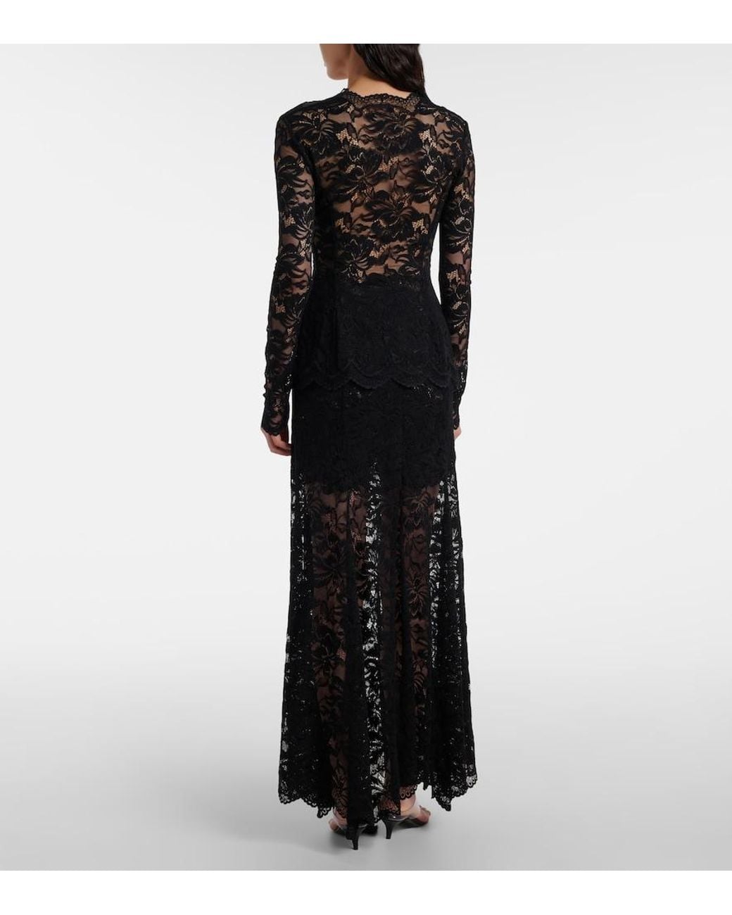 Rabanne Black Lace Top