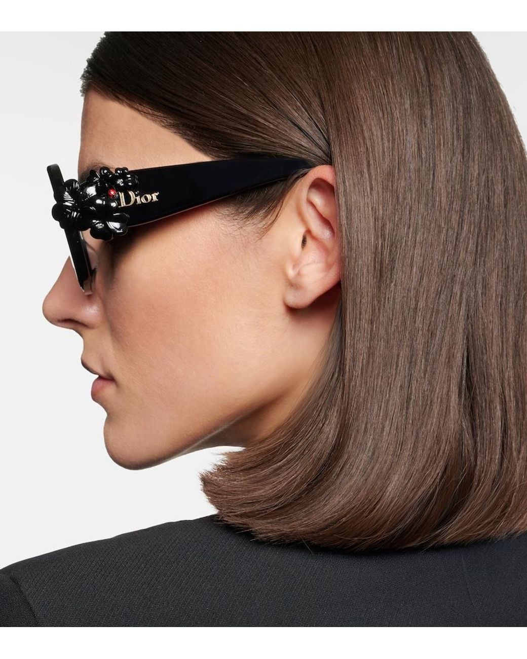 Dior Brown Dior Clover S3I Square Sunglasses