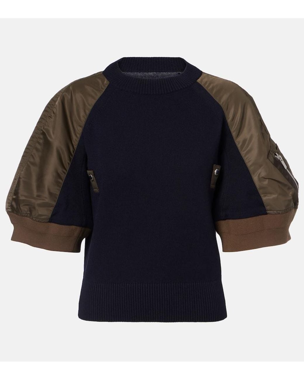 Sacai Blue Paneled Top