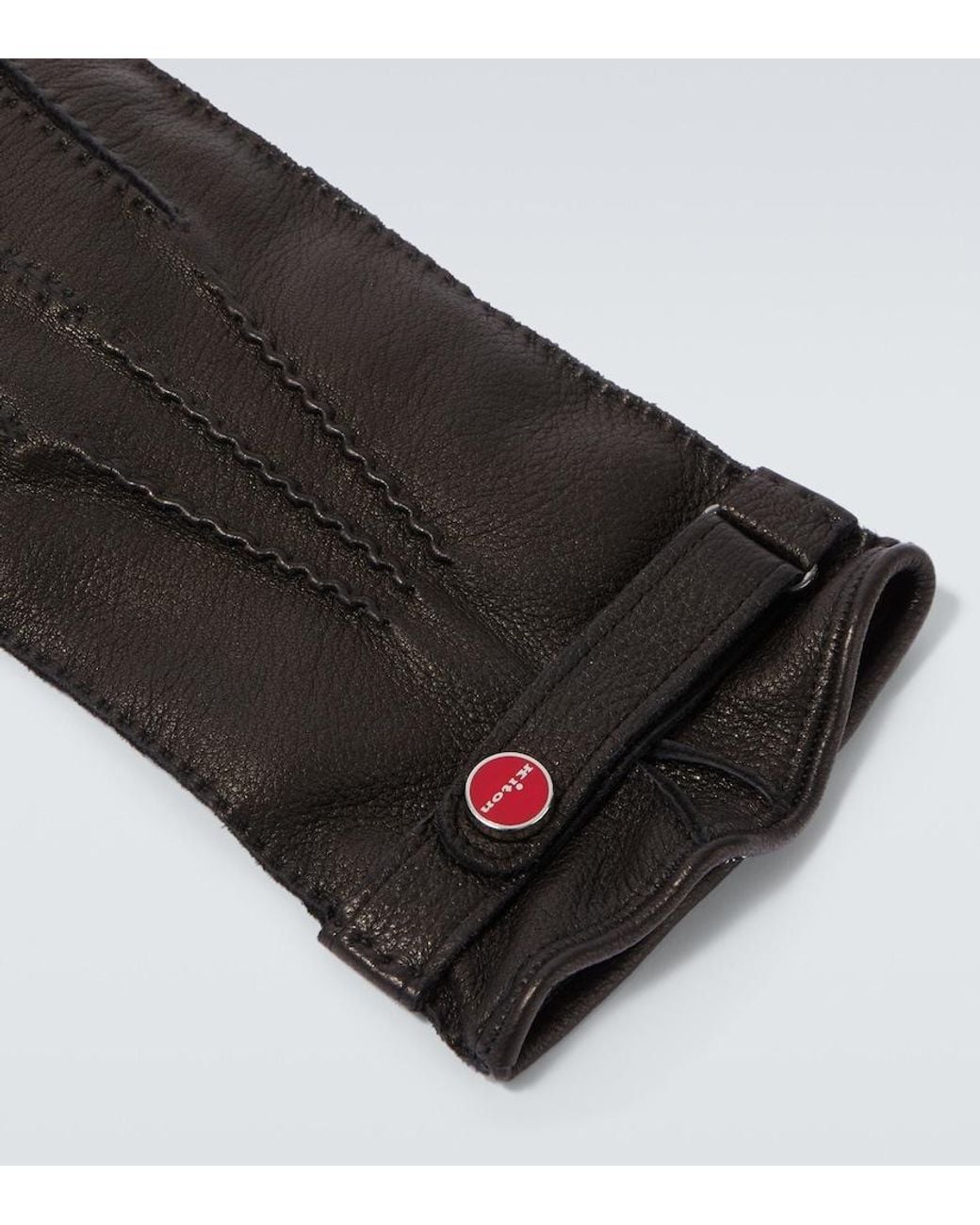 Kiton Handschuhe Aus Leder in Black für Herren