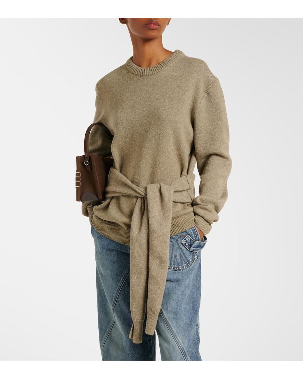 J.W. Anderson Green Wool And Cotton Sweater