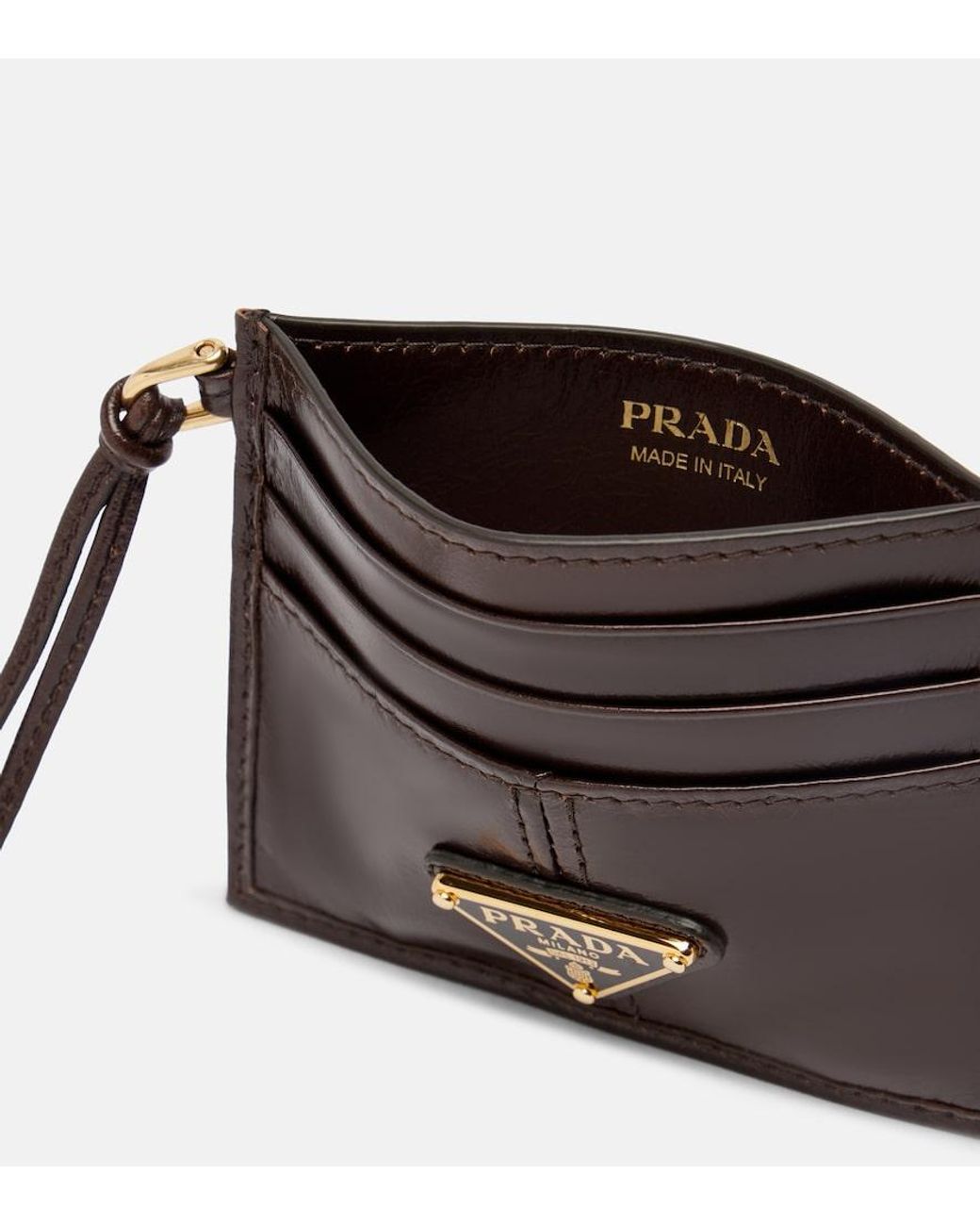 Prada Black Leather Card Holder