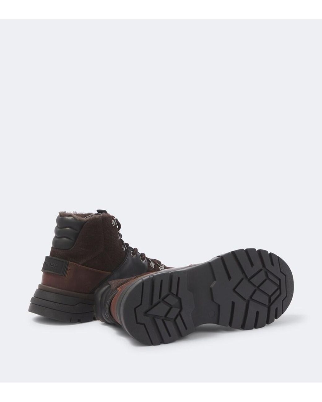 Bogner Brown Copper Mountain Suede Lace-Up Boots for men