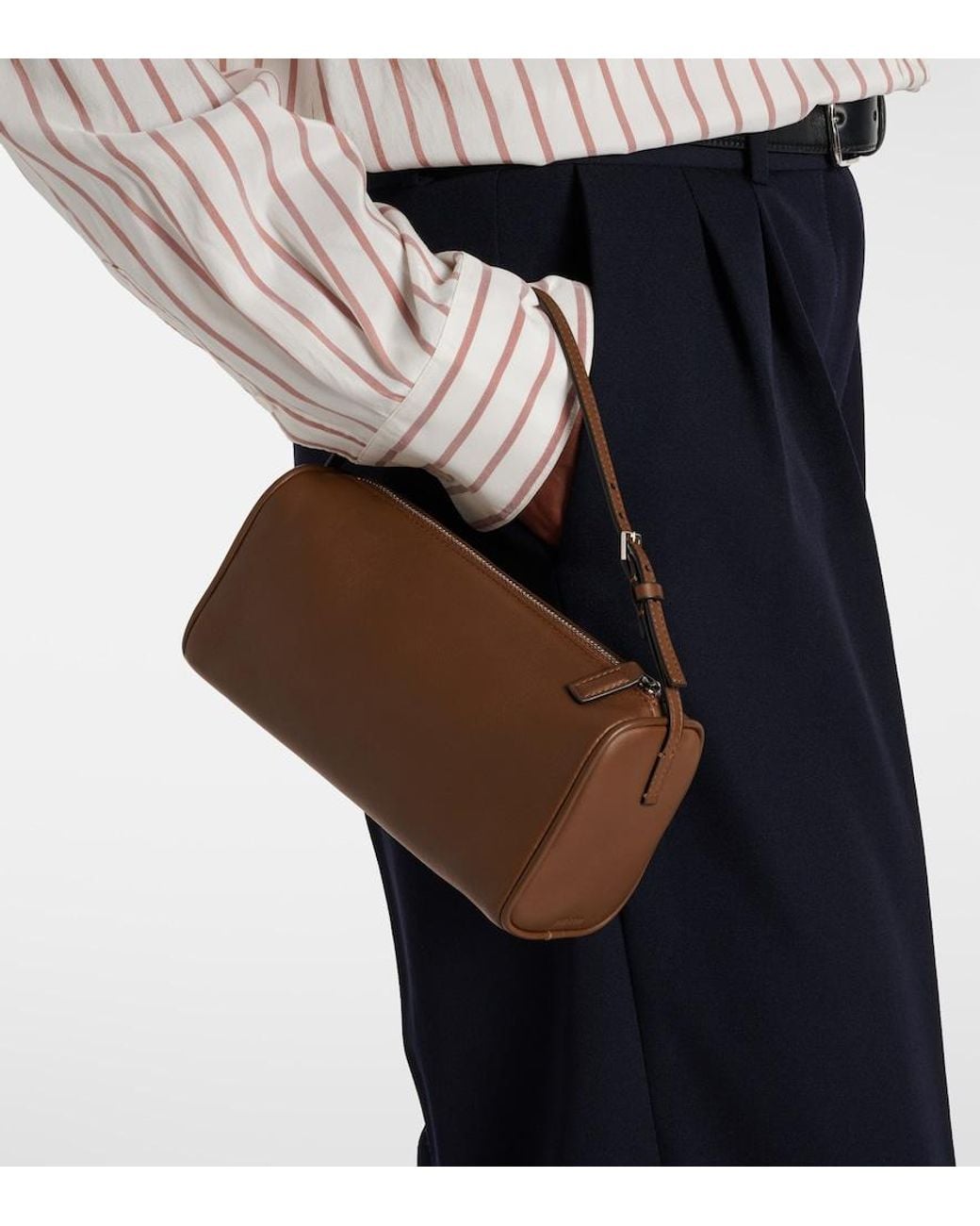 The Row Brown Henkeltasche '90S Aus Leder