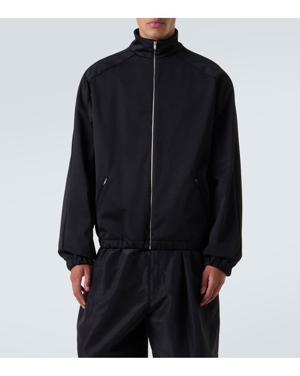 Jil Sander Black Cotton-Blend Sweatshirt for men