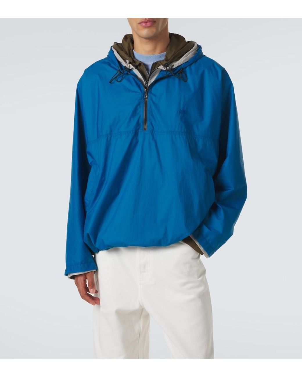 Loewe Blue Double L Layered Technical Jacket for men