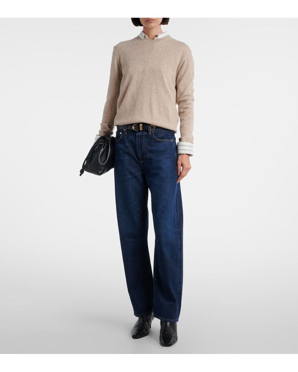 Citizens of Humanity Blue Miro Barrel-Leg Jeans