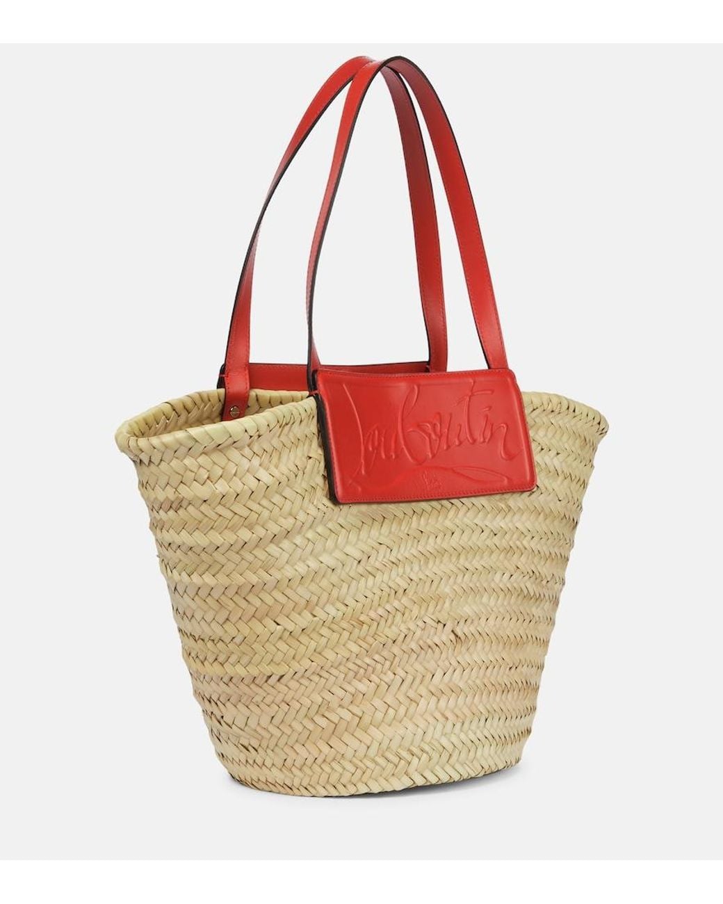 Christian Louboutin Pink Loubishore Woven Tote