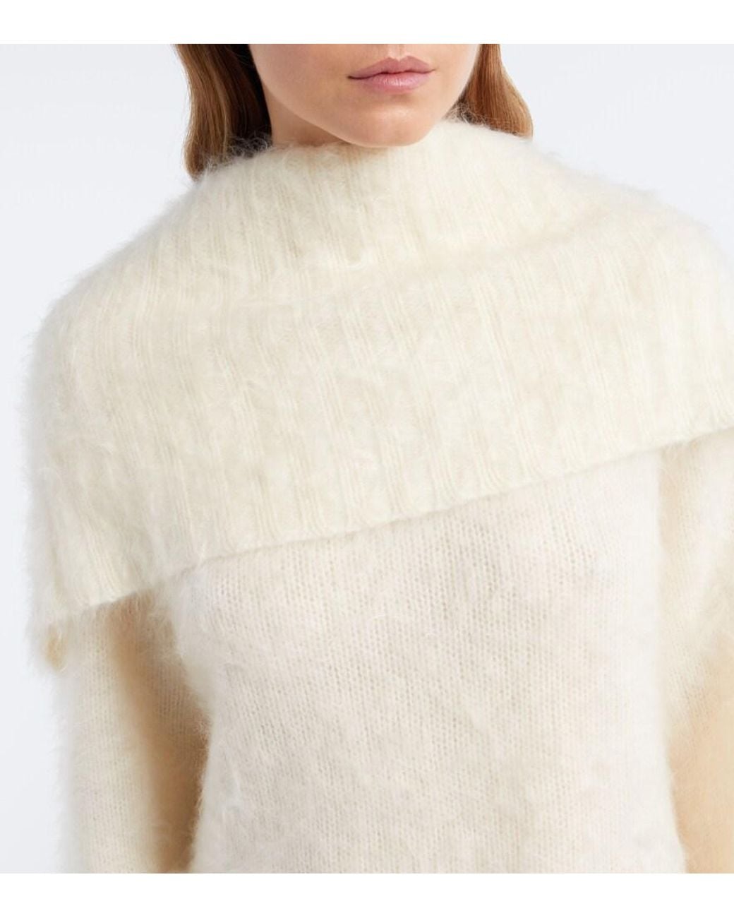 Joseph White Belper Caped Cashmere Sweater