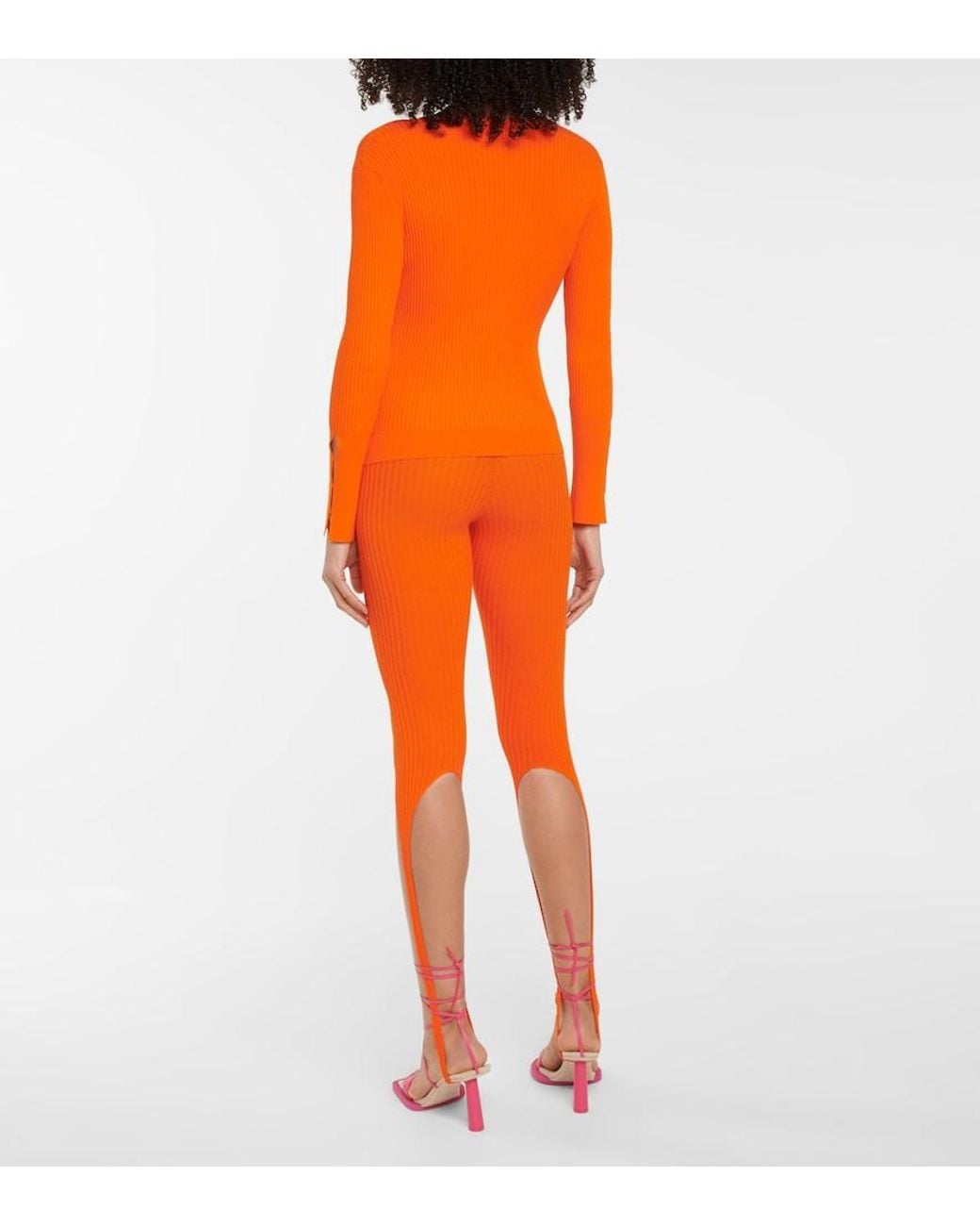 Jacquemus Orange Le Cardigan Tordu Cardigan