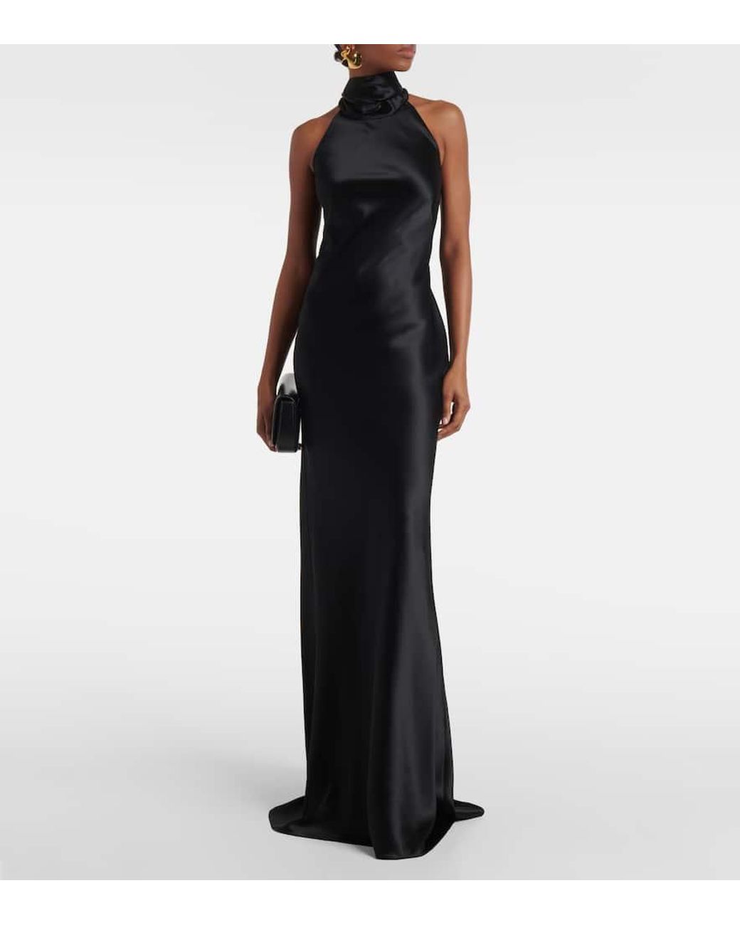 Ralph Lauren Black Robe Chilton Aus Satin