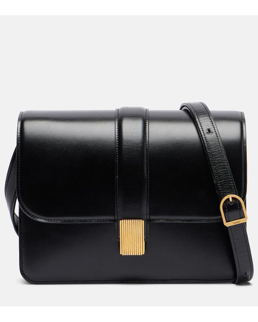 Khaite Black Blake Leather Crossbody Bag